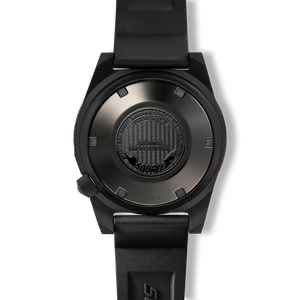 Ceas Squale 1521 Full Luminous Orange Militaire - capac spate
