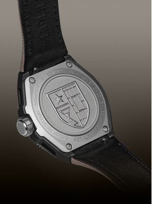 Ceas Benrus TYPE 3X Zulu Black - capac spate titan