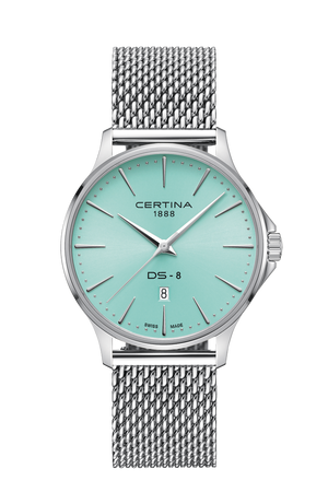 Ceas Certina DS-8 Gent C045.410.11.351.00 cadran bleu - vedere frontala