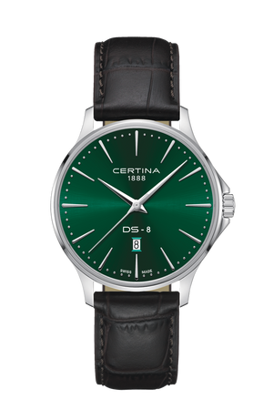 Ceas Certina DS-8 Gent C045.410.16.091.00 cadran verde - vedere frontala