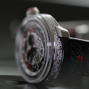 Bomberg BB-01 Automatic Dia de los Muertos - detaliu cadran
