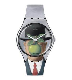 Ceas Swatch Le Fils de l'Homme by Rene Magritte SUOZ350 - vedere frontala