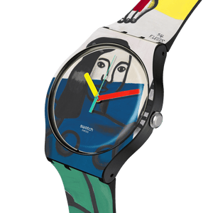Ceas Swatch Leger's Two Women Holding Flowers SUOZ363 - vedere in perspectiva