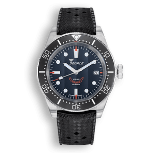 Ceas Squale 1545 Black Rubber - cadran
