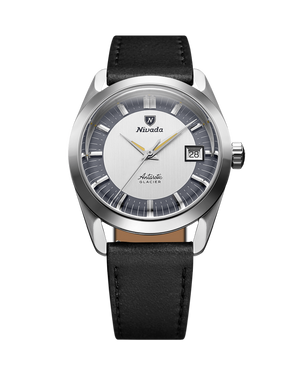 Ceas Nivada Antarctic Glacier 35mm piele neagra