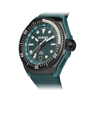 Ceas Benrus TYPE 3X Zulu Green - vedere 3/4