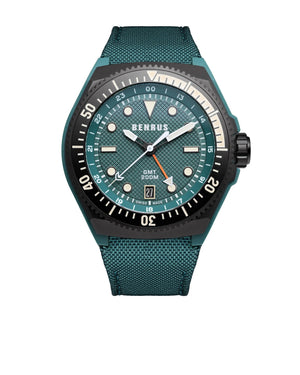Ceas Benrus TYPE 3X Zulu Green - cadran verde
