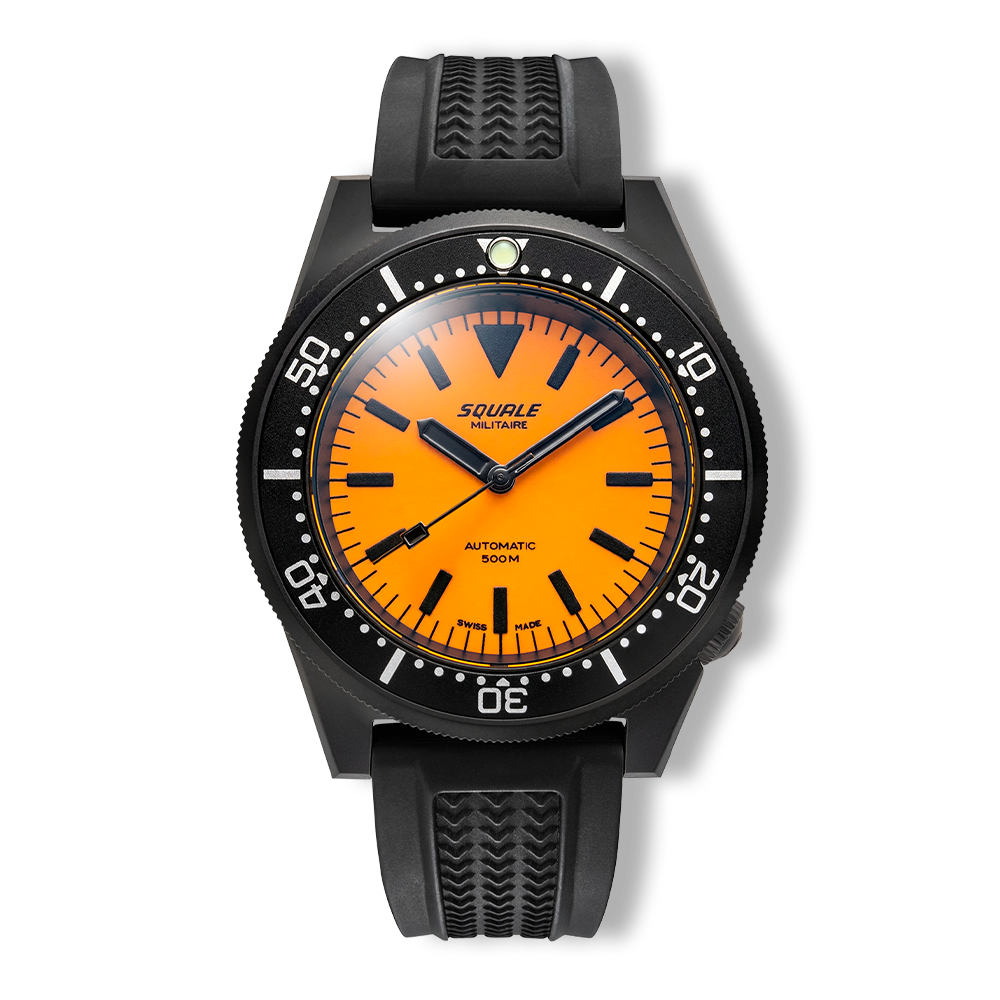 Ceas Squale 1521 Full Luminous Orange Militaire - cadran