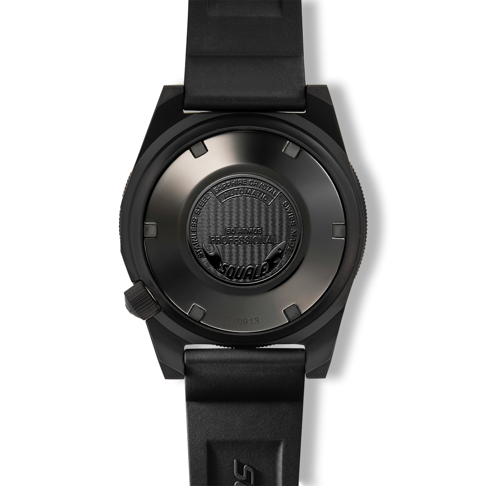 Ceas Squale 1521 Full Luminous Orange Militaire - capac spate