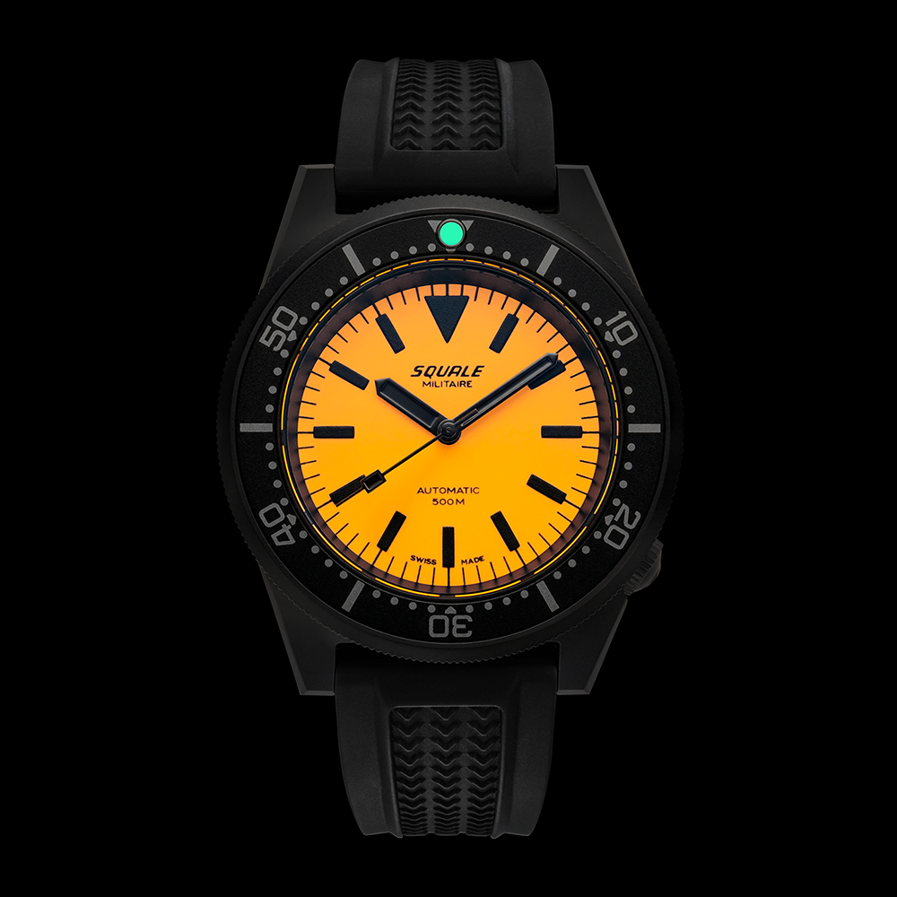 Ceas Squale 1521 Full Luminous Orange Militaire - luminescenta