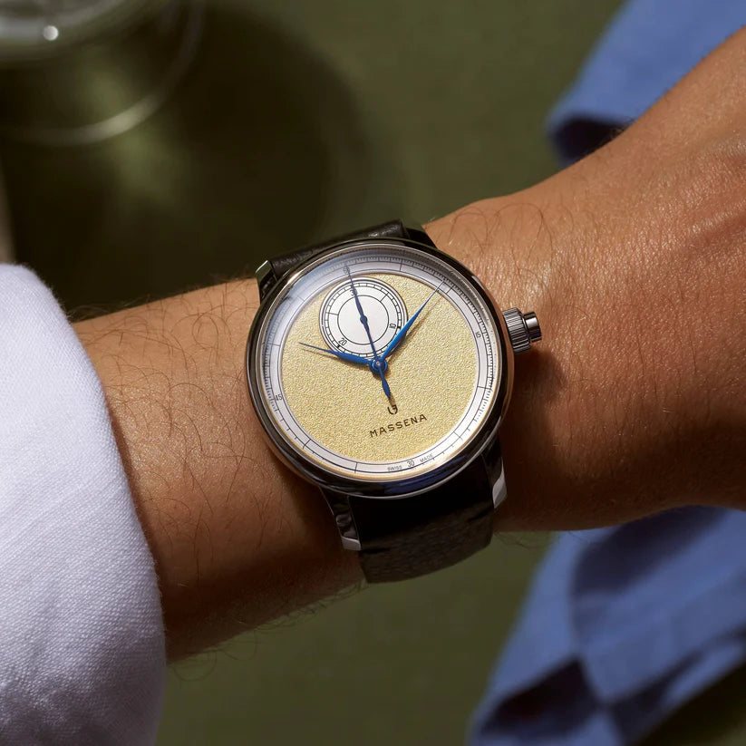 Ceas Louis Erard Le Chronographe Monopoussoir Louis Erard X Massena Lab Gold