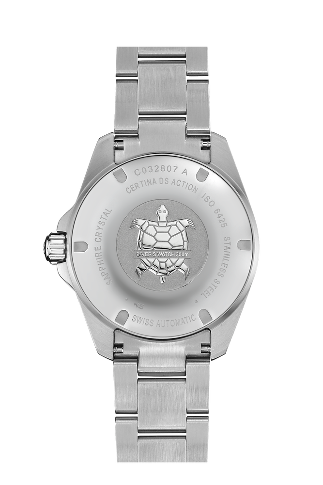 Ceas Certina DS Action Diver 38mm Powermatic 80 C032.807.11.051.00 - spate carcasa