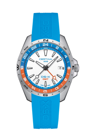 Ceas Certina DS-X GMT C047.452.17.011.00 cadran verde - vedere frontala