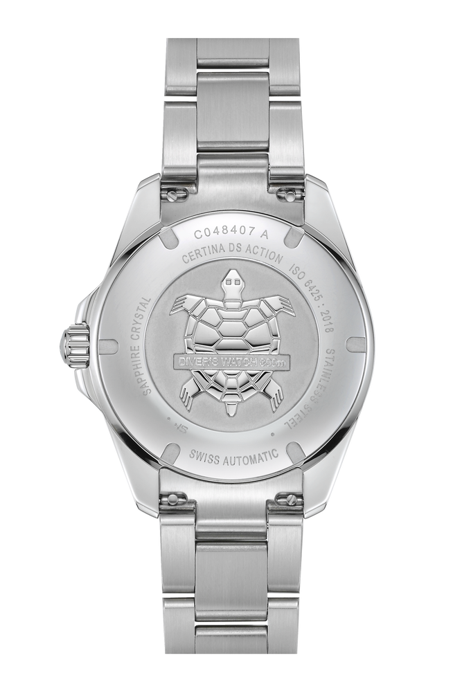 Ceas Certina DS Action Diver 40.5mm Powermatic 80 C048.407.11.051.01 - spate carcasa