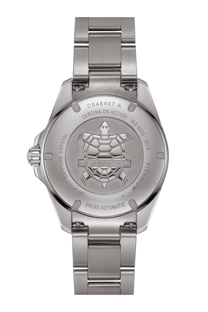 Ceas Certina DS Action Diver 40.5mm Powermatic 80 C048.407.44.041.00 - spate carcasa