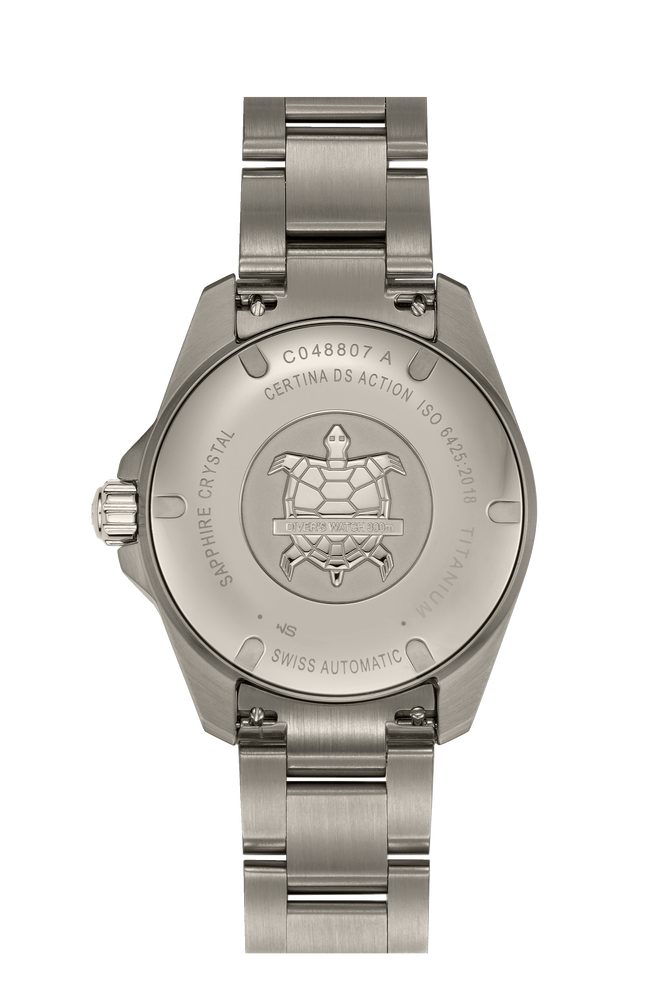 Ceas Certina DS Action Diver Titan C048.807.44.051.01 - spate carcasa