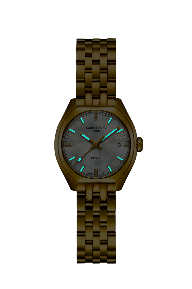 Ceas Certina DS-2 Lady C049.210.33.116.00 - index luminescent in intuneric