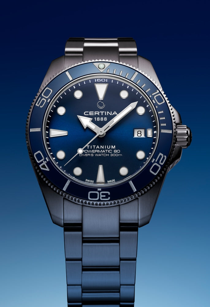 Ceas Certina DS Action Diver 40.5mm Powermatic 80 C048.407.44.041.00 - vedere detaliu