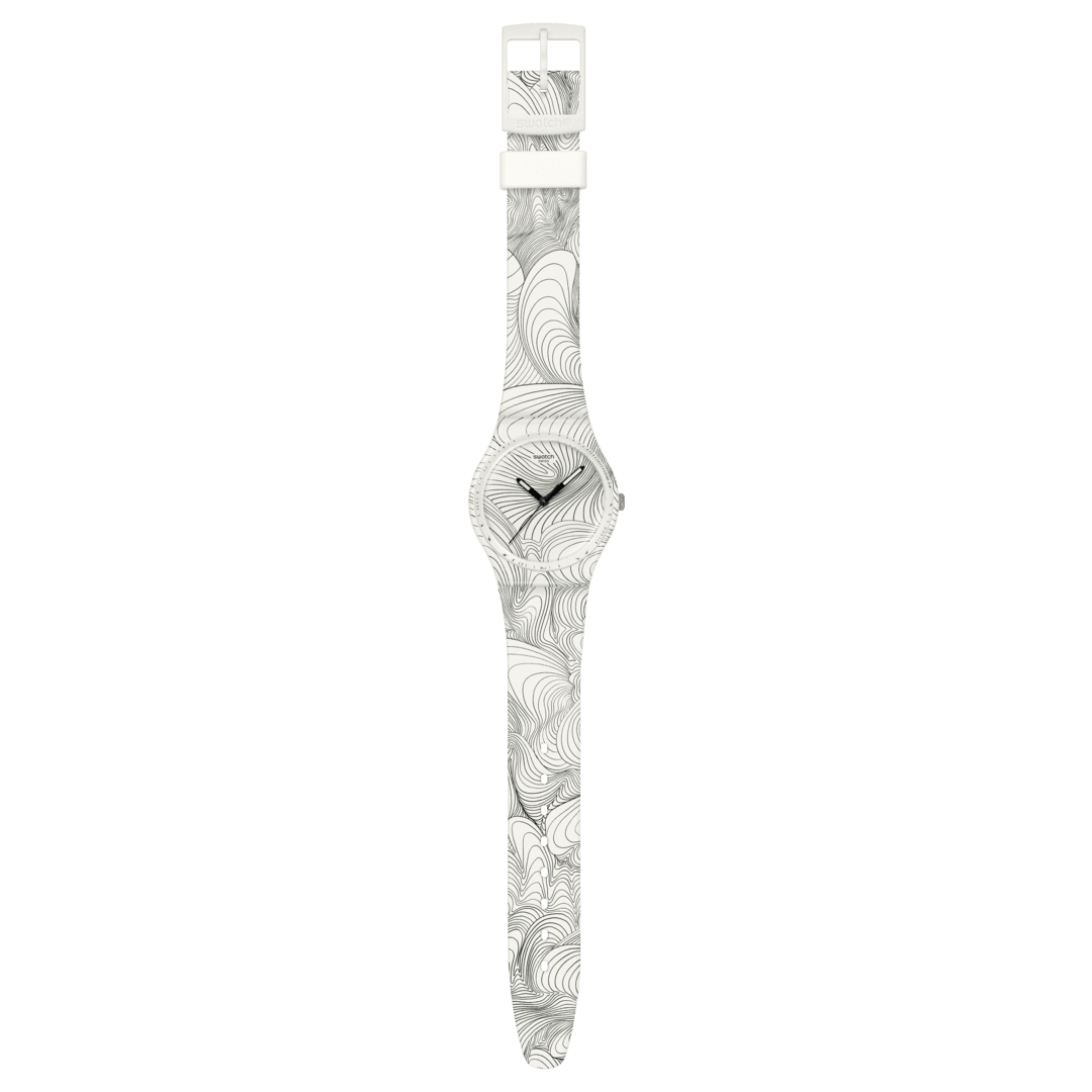 Ceas Swatch Curvilinear GZ363 - vedere laterala