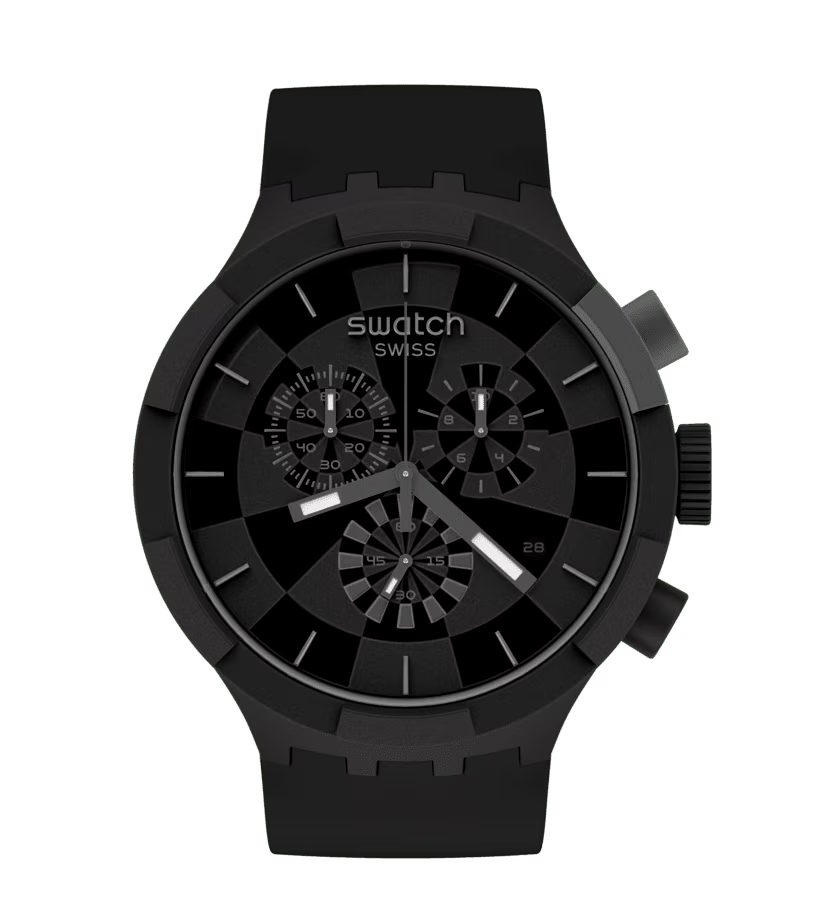CEAS SWATCH BIG BOLD CHRONO CHECKPOINT BLACK