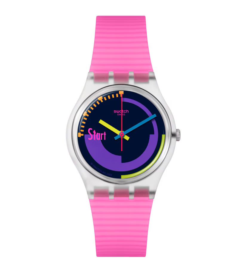 Ceas Swatch Neon Pink Podium