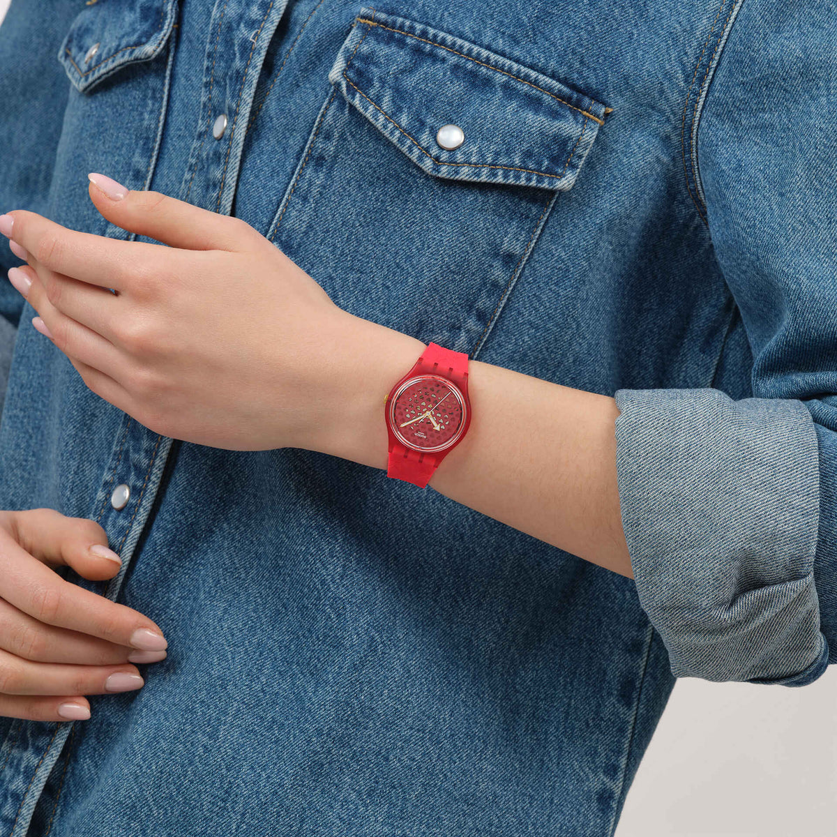 Ceas Swatch Love in Scarlet