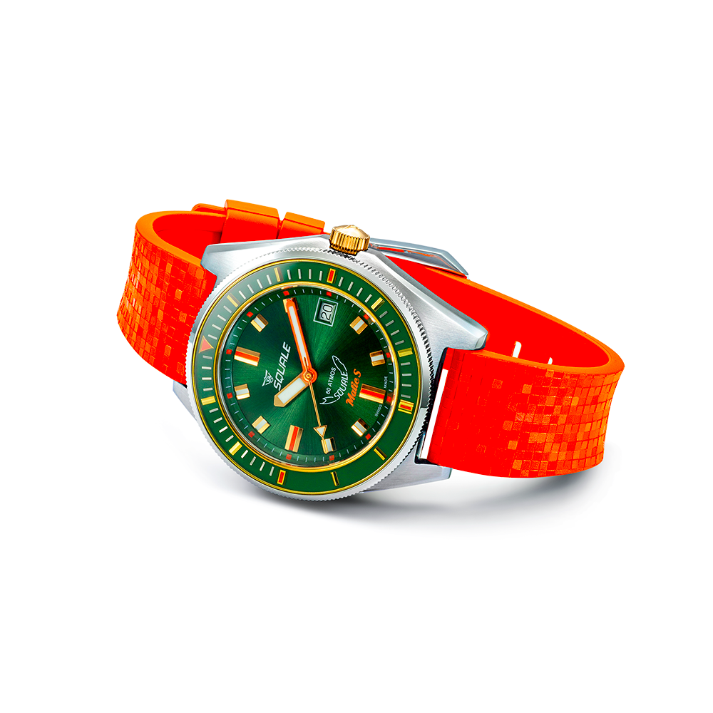 Ceas Squale Matic S Green Two Tone - lateral
