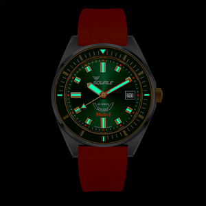 Ceas Squale Matic S Green Two Tone - luminescenta