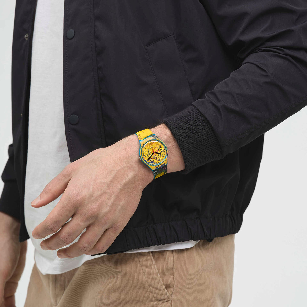 Ceas Swatch Hollywood Africans by JM Basquiat SUOZ354 - lifestyle