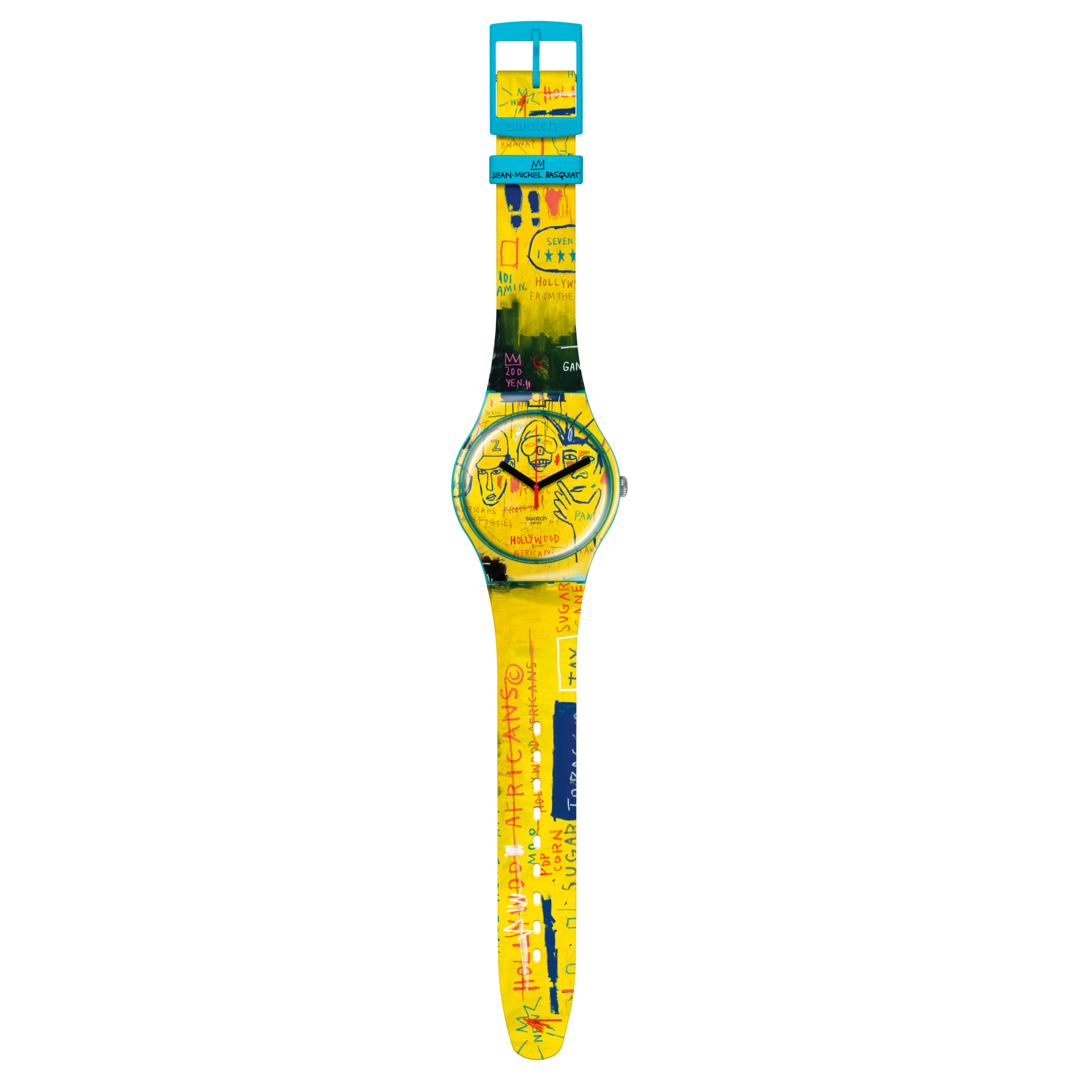 Ceas Swatch Hollywood Africans by JM Basquiat SUOZ354 - vedere laterala