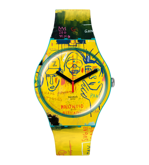 Ceas Swatch Hollywood Africans by JM Basquiat SUOZ354 - vedere frontala