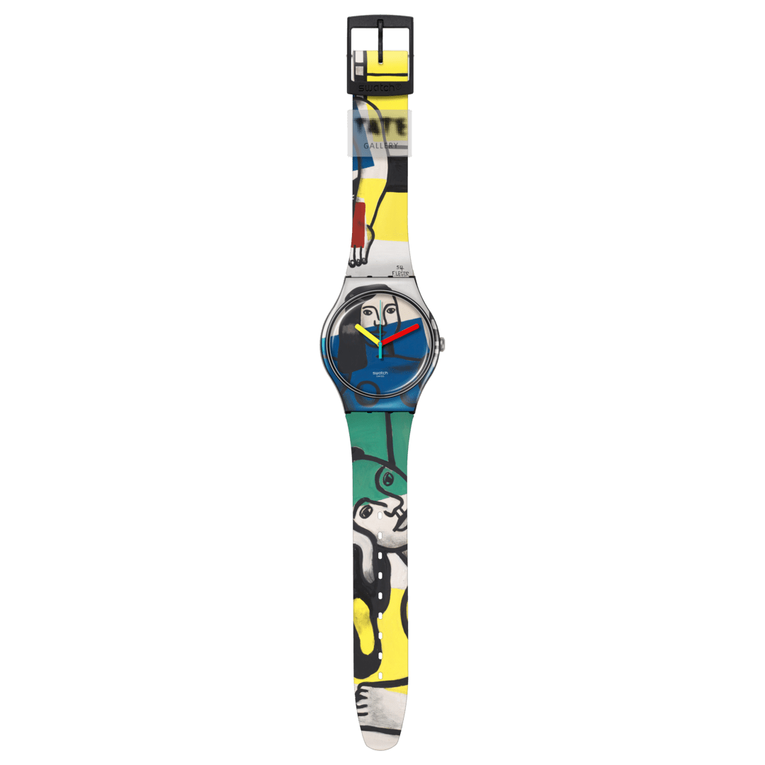 Ceas Swatch Leger's Two Women Holding Flowers SUOZ363 - vedere laterala
