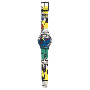 Ceas Swatch Leger's Two Women Holding Flowers SUOZ363 - vedere laterala