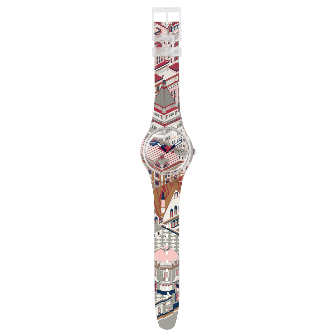 Ceas Swatch Bund-astic SUOZ371 - vedere laterala
