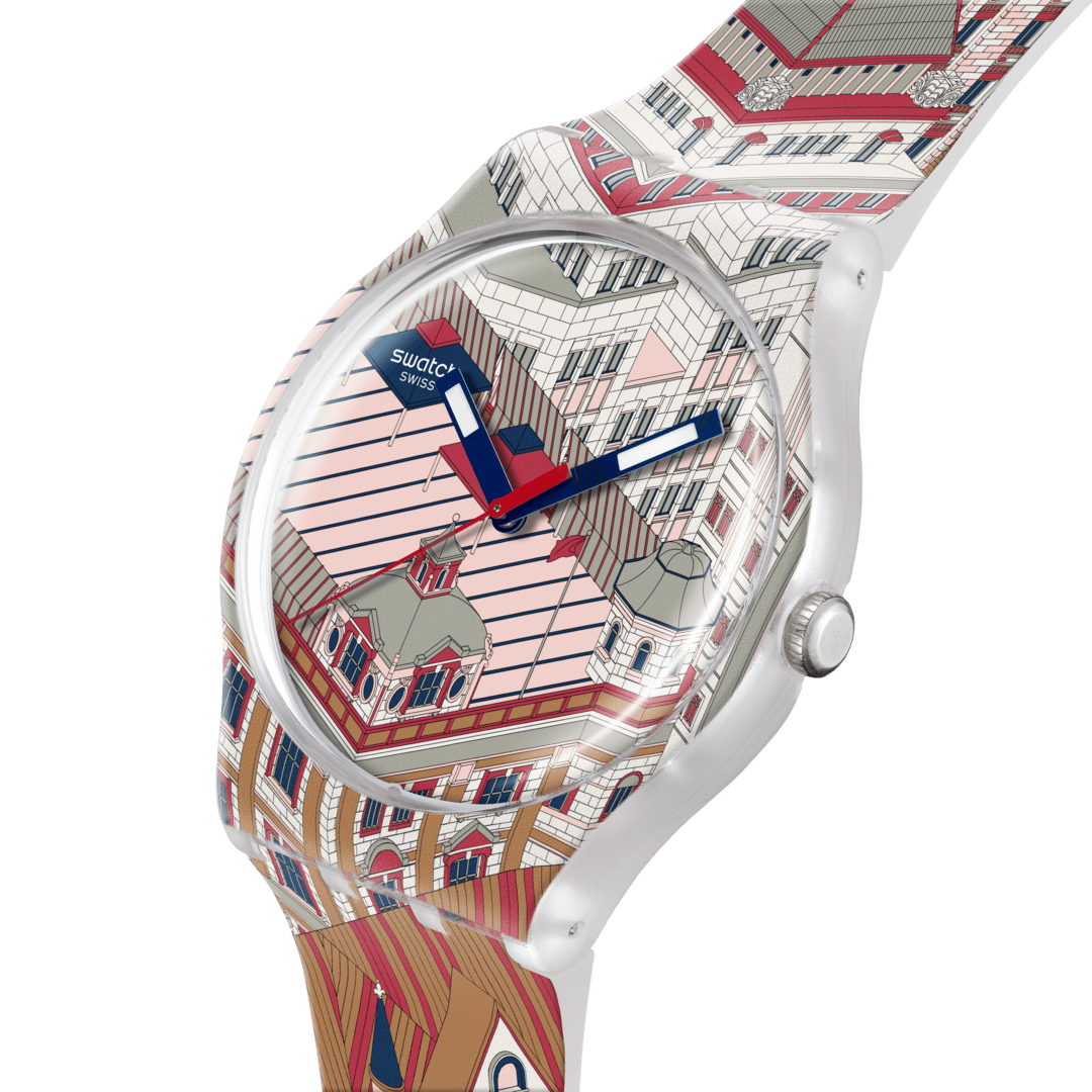 Ceas Swatch Bund-astic SUOZ371 - vedere in perspectiva