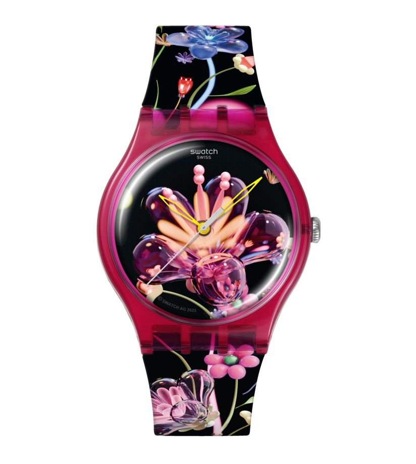 Ceas Swatch Digi-Blossoming SUOZ373 - vedere frontala