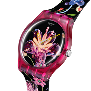 Ceas Swatch Digi-Blossoming SUOZ373 - vedere in perspectiva