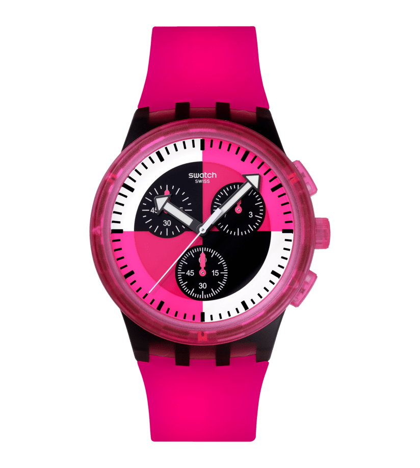 Ceas Swatch Fuchsia Lines