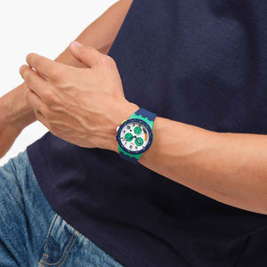 Ceas Swatch Time Flies SUSG412 - purtat la mana