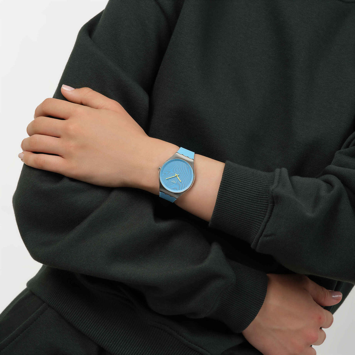 Swatch Iridescently Blue SYXS164
