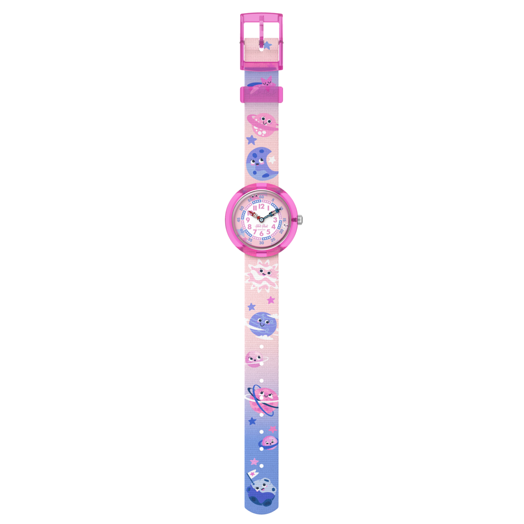 Ceas Flik Flak Playful Planets FBNP259 - cadran