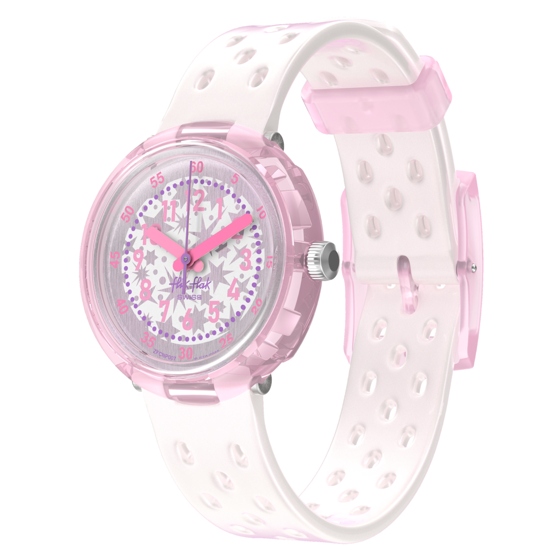 Ceas Flik Flak Fizz in Pearl FCNP007 - vedere frontala