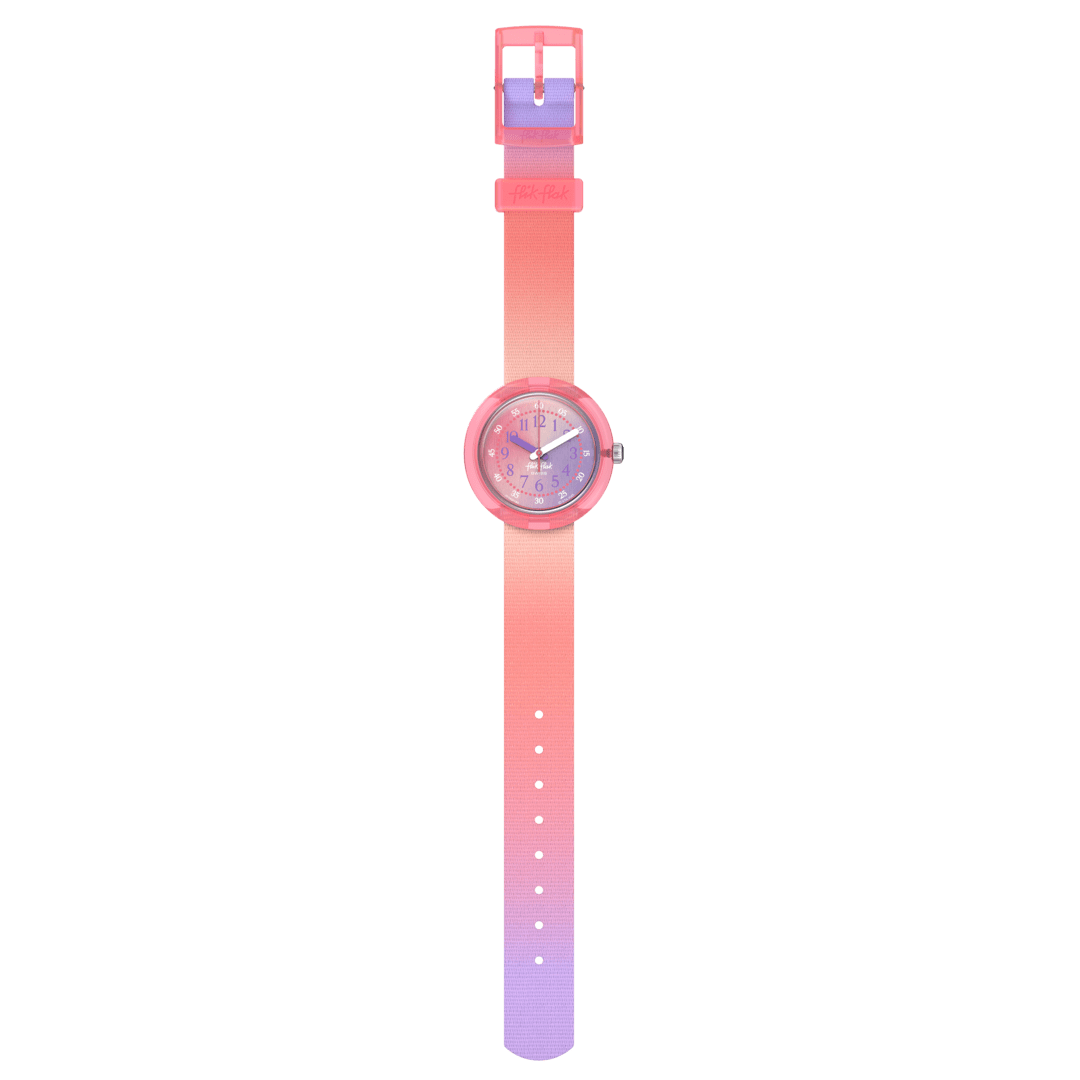 Ceas Flik Flak Quench in Pink FPNP188 - cadran