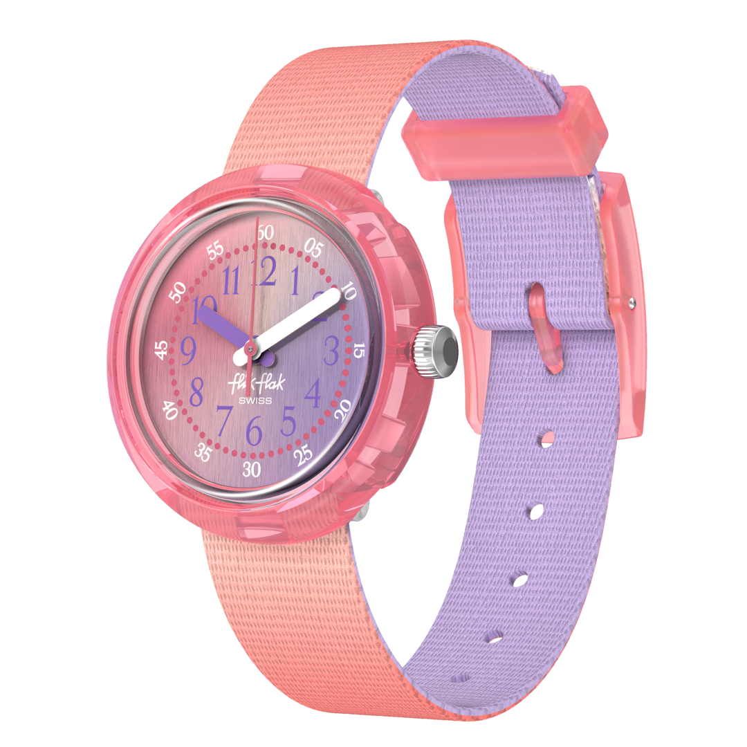 Ceas Flik Flak Quench in Pink FPNP188 - vedere frontala