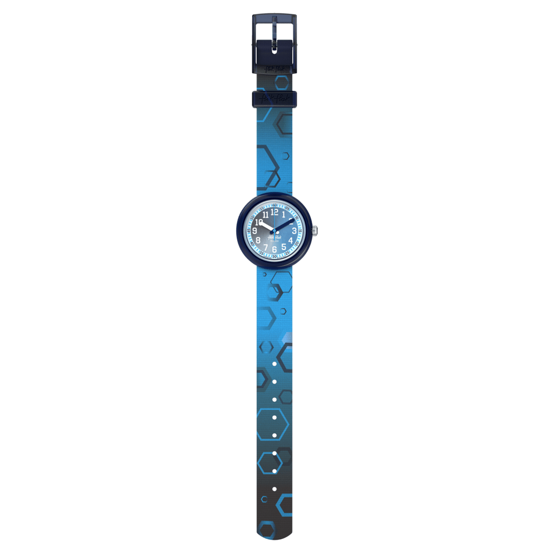 Ceas Flik Flak Quench in Blue FPNP189 - cadran