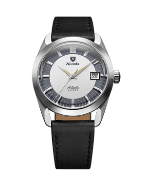 Ceas Nivada Antarctic Glacier 35mm piele neagra