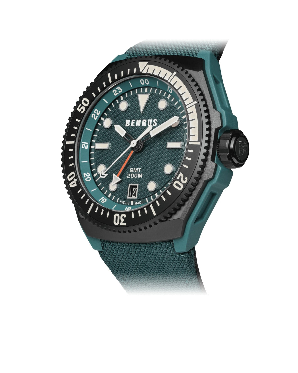 Ceas Benrus TYPE 3X Zulu Green - vedere 3/4