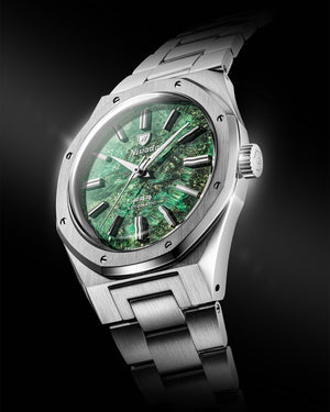 Nivada F77 Green Aventurine MK2 38mm, vedere laterala