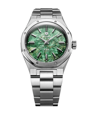 Nivada F77 Green Aventurine MK2 38mm, bratara otel