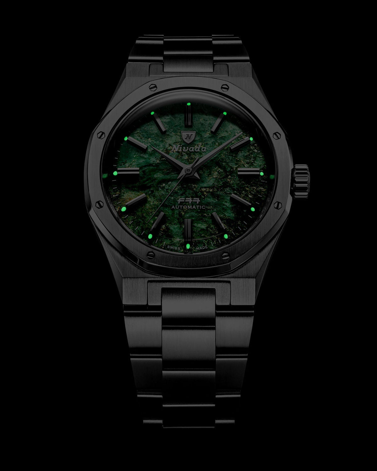 Nivada F77 Green Aventurine MK2, luminescenta